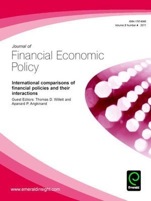 cover image of Journal of Financial Economic Policy, Volume 3, Issue 4